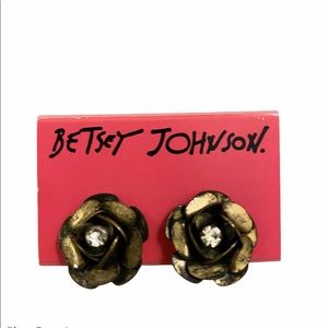 Betsey Johnson Flower Earrings